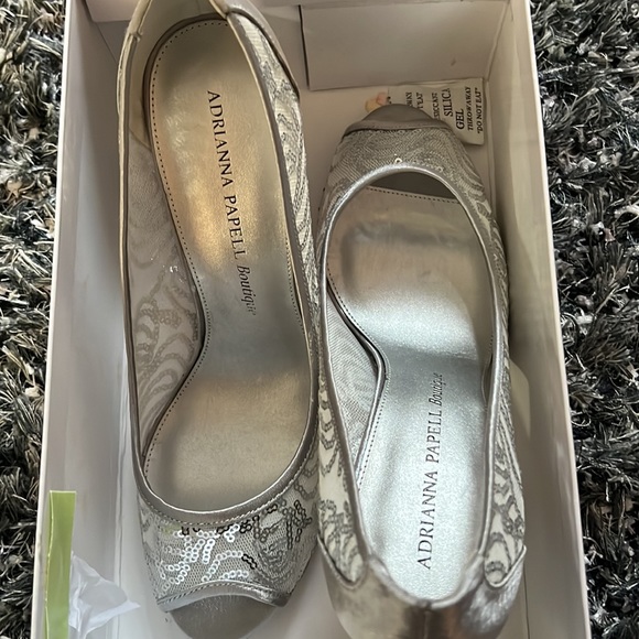Adrianna Papell Boutique silver Felicia heel - Picture 7 of 7
